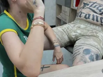 Bongacams Nude Webcam of tattoo-couple