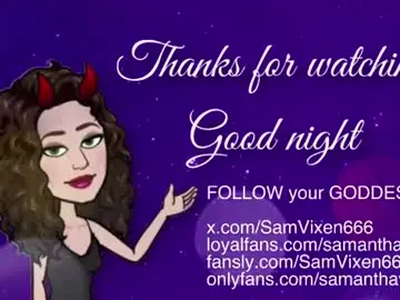 Chaturbate Free Live Porn of samanthavixen